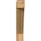 Ekena Millwork Traditional Block Rough Sawn Bracket, Western Red Cedar, 4"W x 18"D x 22"H BKT04X18X22TRA05RWR - alternate 2